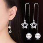 Aretes Perlas Para Dama Mujer Hermoso Brillo Resplandeciente