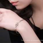 Pulsera Mujer Corazón Iinito Zirconia Novia Luckyly Color